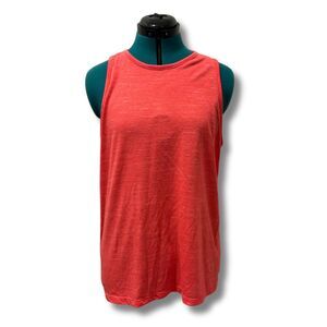 Nike Dri FIT Sleeveless Crewneck Tank Top Womens Large Coral Athletic